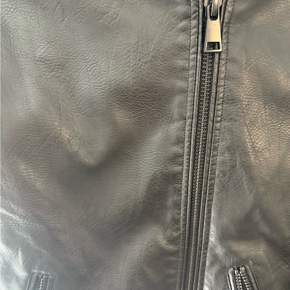 Anthropologie Black faux Leather Jacket - Picture 5 of 10